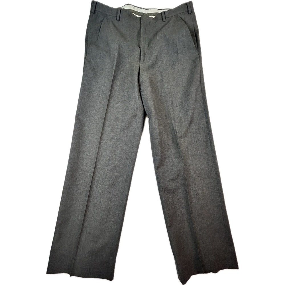 Christian Dior Monsieur Grey Dress Pants Vintage Tailored USA Mens 37x28